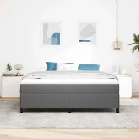 vidaXL Boxspringbett 180 x 200 cm Hellgrau