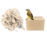 Bequemes Nistmaterial für Wellensittiche und Nymphensittiche, Jute- und Baumwollmischung (80 g)