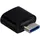 Inter-Tech 88885461, USB Type C, USB Type A, Schwarz