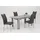 P & B Polsterstuhl Andrea Kunstleder grau 2er Set