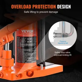 Vevor Wagenheber Stahl 20-135 mm orange