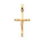 Kettenanhänger ADELIA ́S "Kreuzanhänger 375 Gold ( 9K )", gold, Schmuckanhänger, Damen, Gold, Kettenanhänger, Goldanhänger Kreuz