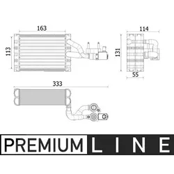 Mahle Verdampfer, Klimaanlage [Hersteller-Nr. AE162000P] für Volvo