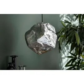 KAWOLA Hängeleuchte EDESSA Hängelampe 1-flammig Glas silber