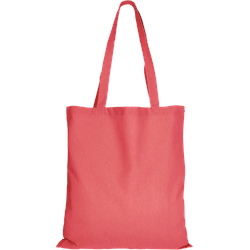 10er Pack Baumwolltasche - 28 Farben | mit Zwei Langen Henkeln | 38x42cm, lachs, 25 Stück