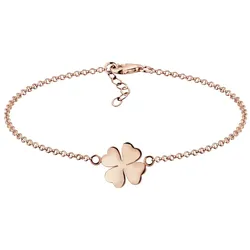 Elli Kleeblatt Glücksbringer Symbol 925 Sterling Silber Armbänder & Armreife   Damen 