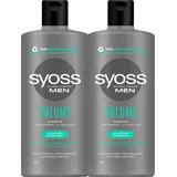 Syoss 2 x Syoss Men Volume Shampoo Normales und Dünnes Haar je 440ml Haarpflege für...
