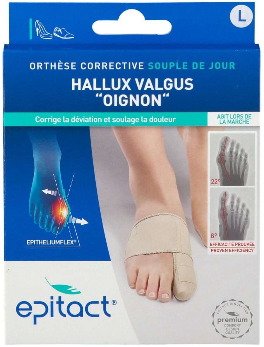 epitact® Orthèse corrective hallux valgus L 1 pc(s) bandage(s)