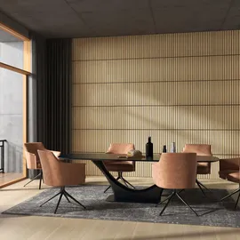 Homcom Akustikpaneel Eiche 4 St. 60 x 60 x 2,1 cm