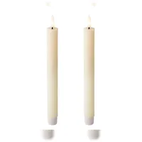 Lumineo LED Kerze 24,5 cm 2 St. Creme/Warmweiß