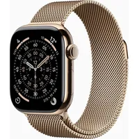 Apple Watch Series 11 GPS + Cellular 42mm Gold Titanium Milanaise Loop gold S/M