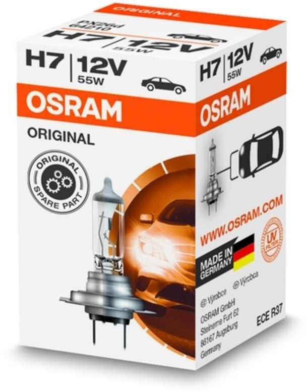 Glühlampe Halogen OSRAM H7 Standard 12V, 55W, 1 Stück