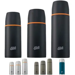 ESBIT Isolierflasche Isolierkanne Classic Vakuum Thermo Flasche Kanne 2 Becher Farbe: Edelstahl, Größe: 0,75 L