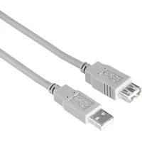 Hama USB-2.0-Verlängerungskabel 1,8 m Grau