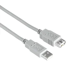 Hama USB-2.0-Verlängerungskabel 1,8 m Grau