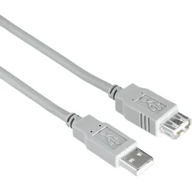 Hama USB-2.0-Verlängerungskabel 1,8 m Grau
