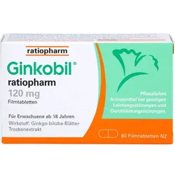 GINKOBIL-ratiopharm 120 mg Filmtabletten 60 St.