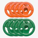 GORILLA SPORTS Hantelscheiben Einzeln 1,25-25kg/30kg Set, Olympia 50mm, Guss Gummi - Hantel Gewichte