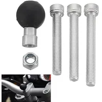 MOMOALA Motorrad Lenkerklemmsockel mit 1 Zoll Kugel M8 Schrauben Satz Set