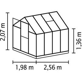 Vitavia Triton 5000 Alu Silber ESG 3 mm 5,0 m2