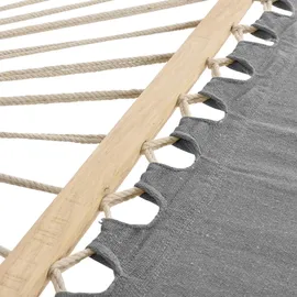 casa.pro Hängematte Castellammare Grau Textil, 180x1x140 cm Gartenmöbel, Hängematten