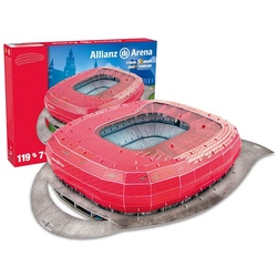 Close Up Spiel, Nanostad Allianz Arena Stadion 3D Puzzle 1. FC Bayern ROT