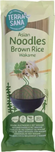 Terrasana Brown Rice & Wakame Noodles bio