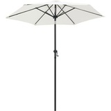 vidaXL Sonnenschirm Sandweiß 200x211cm Aluminium