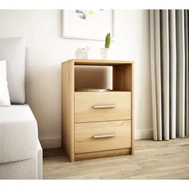 matkam Nachtschrank 2so 40 x 58,5 x 35 cm Eiche