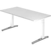 Hammerbacher Schreibtisch C-Fuß 160 x 80 cm Weiß
