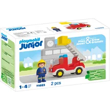 Playmobil JUNIOR Feuerwehrleiterfahrzeug 71683
