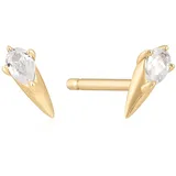 ANIA HAIE Ohrringe Afterglow Gold 14K mit weißem Saphir EAU007-03YG