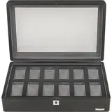 Windrose Uhrenbox Tempora Aufbewahrung Ø max.40 mm Schwarz