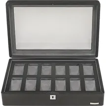 Windrose Uhrenbox Tempora Aufbewahrung Ø max.40 mm Schwarz