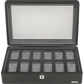 Windrose Uhrenbox Tempora Aufbewahrung Ø max.40 mm Schwarz