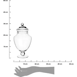 Five Bonbonniere Glas auf Fuß 2,1 l 5 St.