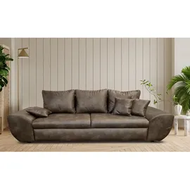luma-home schönes für dein zuhause Big-Sofa Leder 2-Sitzer Braun