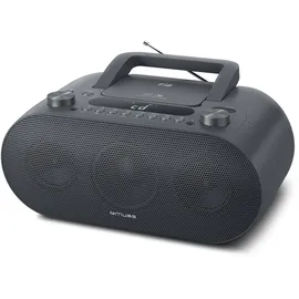 Muse M-35 BT CD-Player Bluetooth, UKW Radio, MP3-Spieler, USB, Netz und Batteriebetrieb, schwarz