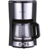 Alpina Kaffeemaschine Filterkaffee – 1,5 L – 12 Tassen – Glaskanne – Digitalanzeige – Schwarz