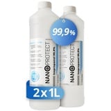 Nanoprotect Isopropanol 99,9% | 2 x 1 Liter Reiniger | Hochprozentiger Isopropylalkohol | IPA Reinigungsalkohol für Haushalt und Elektronik | Made in Germany