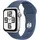 Apple Watch SE 2024 GPS 40 mm Aluminiumgehäuse Silber, Sportarmband Denim M/L