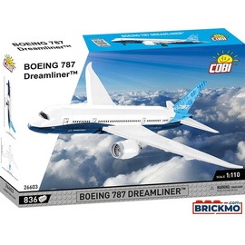 Cobi 26603 Boeing 787 Dreamliner, Passagierflugzeug, 836 Teile, Bausatz
