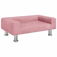 vidaXL Kindersofa Rosa 70x45x26,5 cm Samt