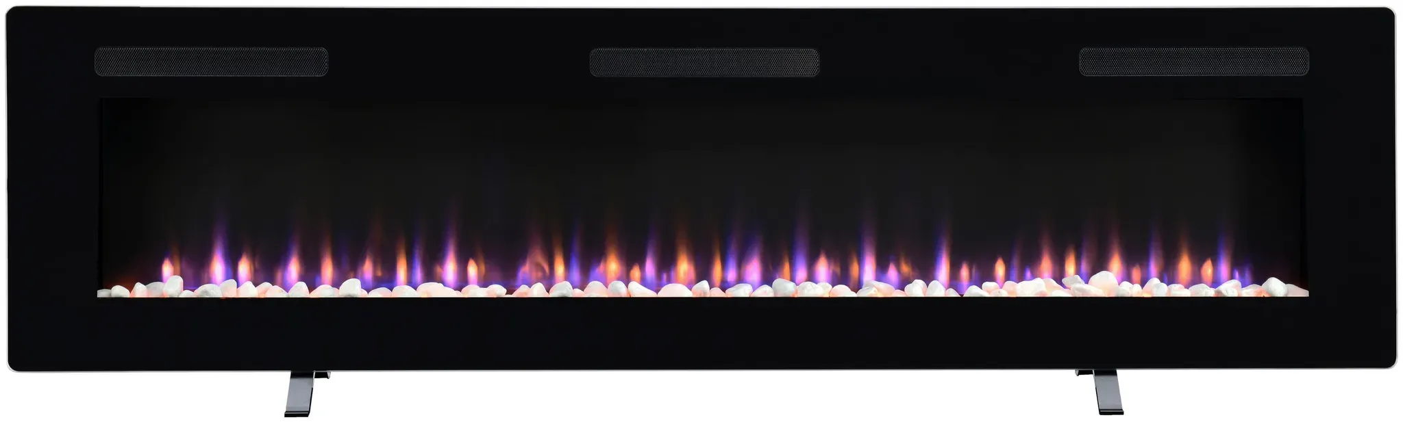 Elektrokamin DIMPLEX "Sierra 72"", schwarz, B:182,9cm H:49,5cm T:16,5cm, Elektrokaminöfen, schwarz,mit Heizung, Fernbedienung, App, Optiflame Flammeneffekt