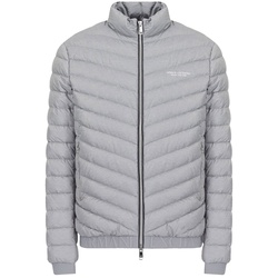 AX ARMANI EXCHANGE Herren Daunenjacke - Mikrofaser, Logo Aufdruck Grau L