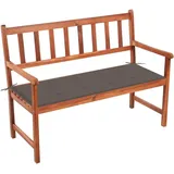 vidaXL Gartenbank 120 x 58 x 90 cm Lila/Schwarz