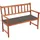vidaXL Gartenbank 120 x 58 x 90 cm Lila/Schwarz