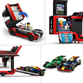 LEGO City F1 Truck with RB20 - AMR24 F1 Cars