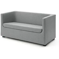 2-Sitzer Sofa June hellgrau, Designer Artefakt, 70x140x70 cm