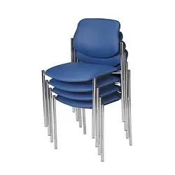 4 Nowy Styl Besucherstühle Styl blau Leder